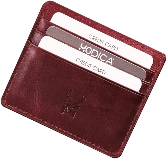 Modica® Ariza - Hakiki Deri İnce Kartlık