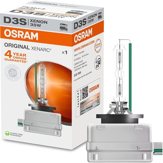 Genuine Osram 66340 Xenarc 35W D3S PK32D-5 4600K HID Xenon Light Bulb (1 Pack)