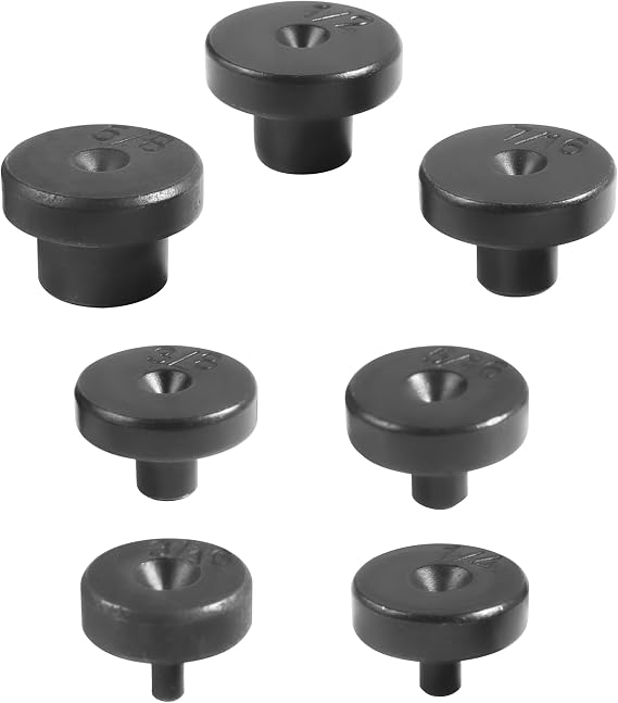 7PCS Double Flare Tool Adapters,Car Accessories Tubing and Flaring Tool Kit Replacement Head,Tubing and Flaring Tool Kit,Fit for 3/16,1/4,5/16,3/8,7/16,1/2,5/8 Inch Tube Expander Flaring