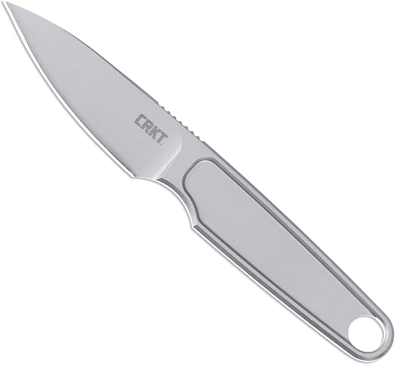 CRKT HangTi Everyday Carry Fixed Blade Knife with Sheath, Gray, 7066