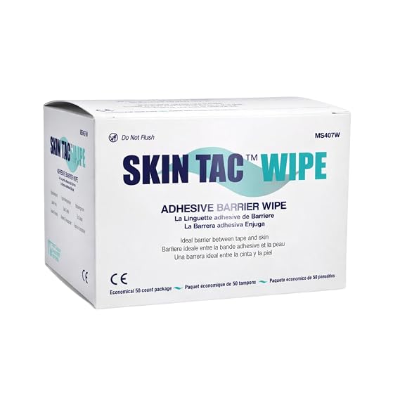 TORBOT Group Skin-Tac-H Adhesive Barrier Wipes, 50/Box