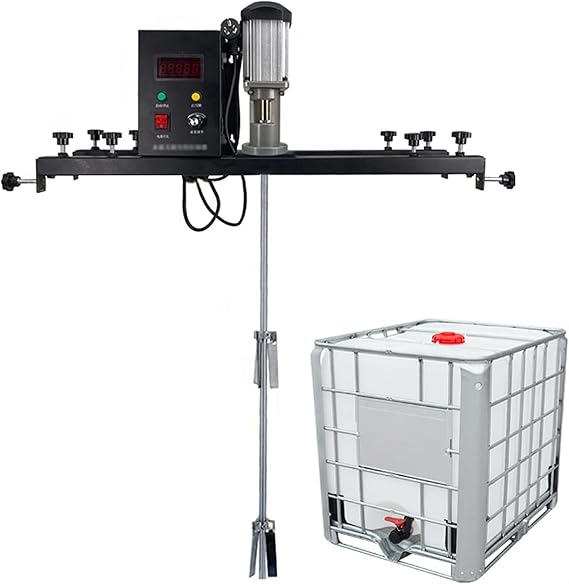 Agitator, 980W Electric Tank Mixer Machine, Commercial 1 Ton Paint Stirring Machine With Support Hanger, Paint Mixing Equipment, for Ink Dissolver Agitator