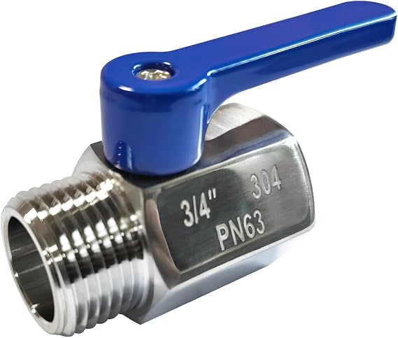 Beduan Stainless Steel 3/4" Shut Off Valve GHT Thread Garden Hose