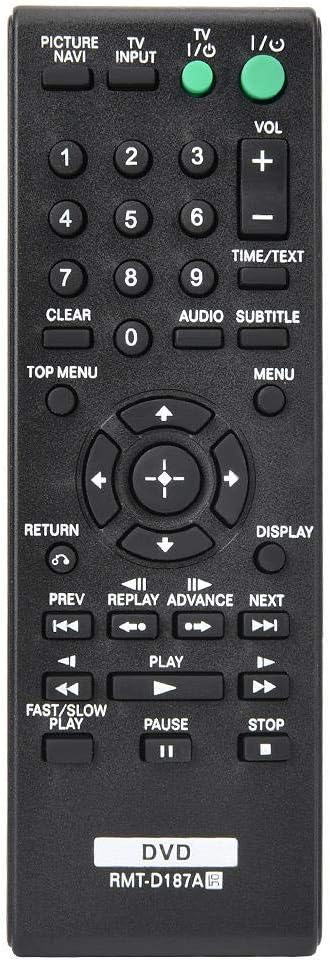 Topiky RMT-D187A Remote Control Replacement for DVD Player DVP-NS611H DVP DVP-NS710H DVP-NS710H/B DVP-NS710HWM DVP DVP-SR101B DVP-SR101P