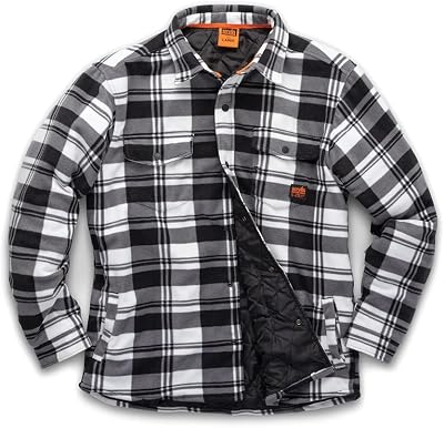 Scruffs Work Shirt Padded Checked Jacket for Men
