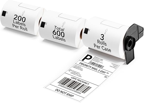 Labelife Compatible Brother DK-1241 Die-Cut 4" x 6" Large Shipping Labels