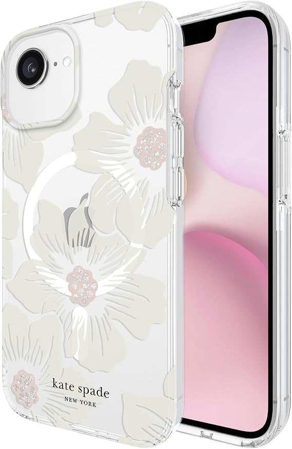 kate spade new york iPhone 16e/15/14/13 Case- Hollyhock Cream Floral