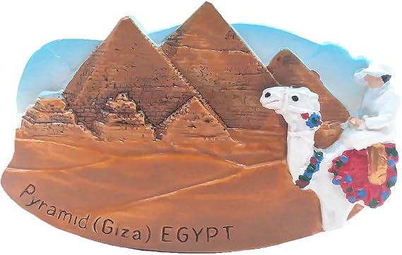 3D Great Pyramid of Giza Cairo Egypt Fridge Magnet Souvenir Gift Collection Home & Kitchen Decoration Magnetic Sticker Cairo Egypt Refrigerator Magnet