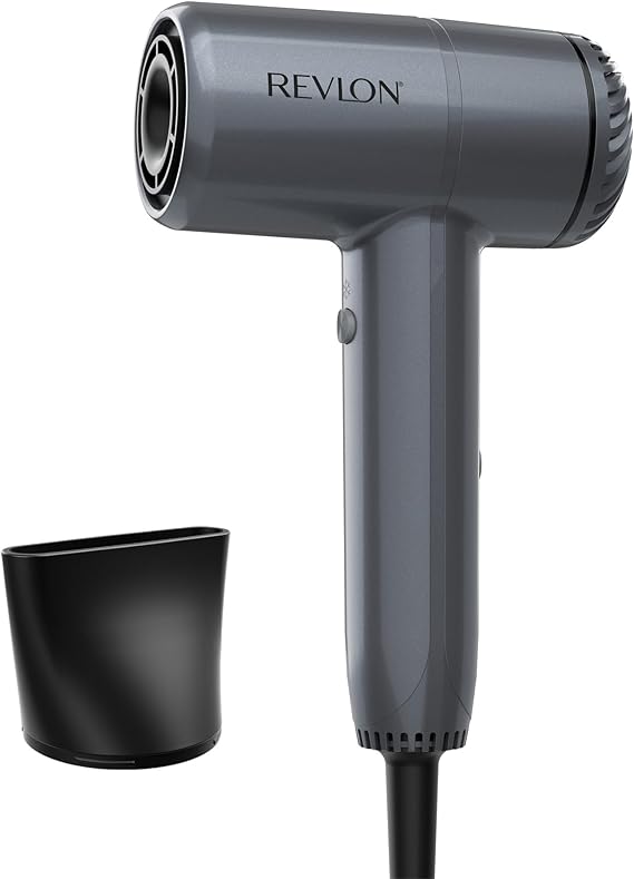 REVLON PowerMove Lightweight Hair Dryer with Pro-Level Power | Salon-Quality, Quicker Drying Powered by Advanced BLDC Motor, Ultra Quiet, Concentrator