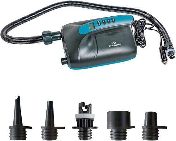 SPINERA High Pressure 12V SUP Pump/Stand Up Paddelboard Pumpe, SUP Luftpumpe, 20 PSI