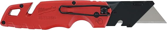 Milwaukee 48-22-1501 Fastback Folding Utility Knife with Wire Stripper, Gut Hook, and Quick Blade Change