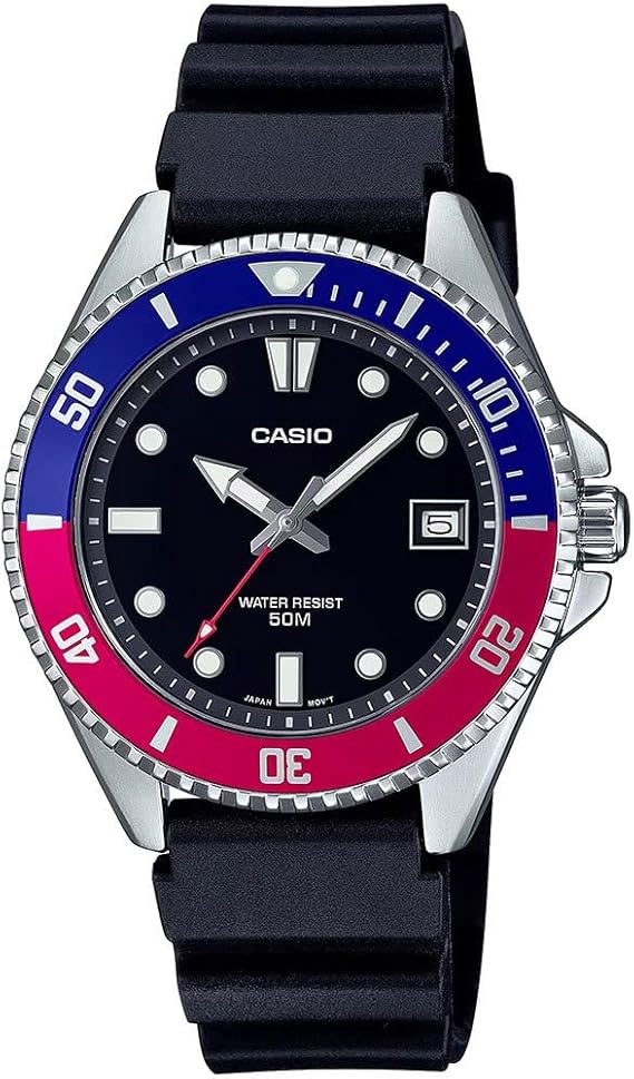 Casio Men's Dive Watch - MDV-10-1A2VDF Black Dial