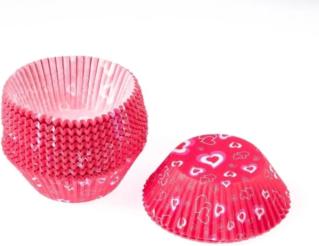 Patterned Cupcake Mold, Colored Muffin Paper 100 Pieces