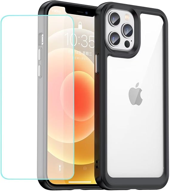 Hülle für iPhone 11 Pro Case 5.8 Schutzhülle Schutzfolie Clear Ultradünn TPU Transparent Stoßfest Handyhülle für iPhone 11 Pro Crystal schwarz