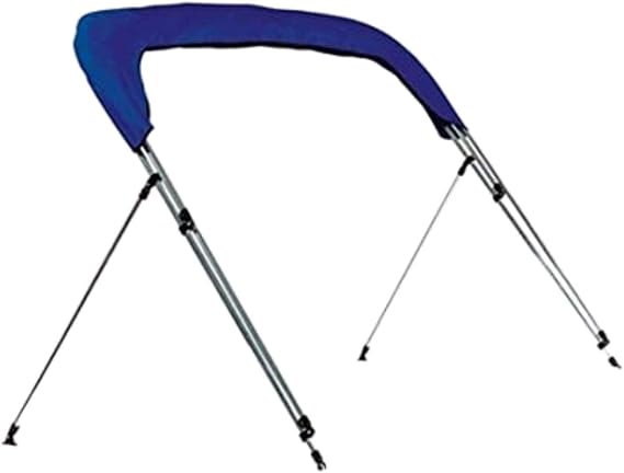 Bimini Rear Support Poles Set of 2 with Mounting Hardware Heavy Duty Aluminum, Adjustable Length, Easy Installation, Foldable Design