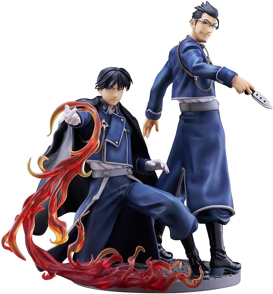 Fullmetal Alchemist of Steel Anime Figure Roy Mustang & Mars Fuse Friends Plastic Painted Complete Figure
