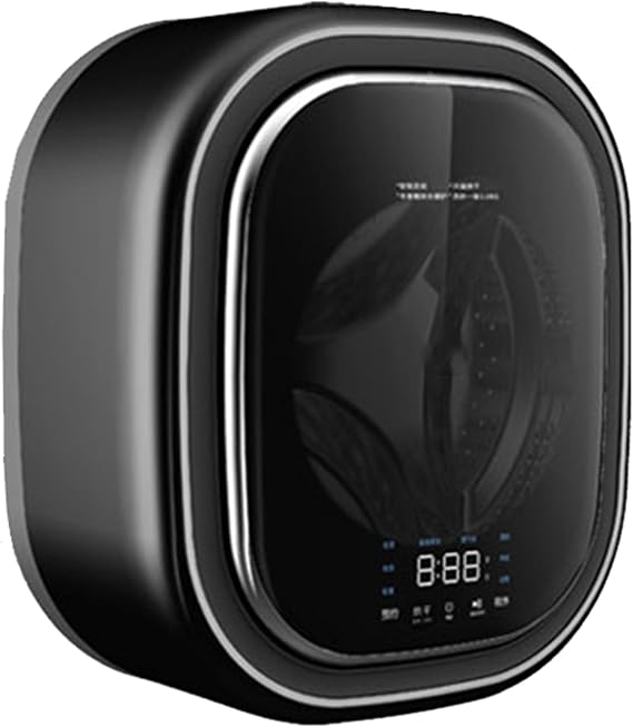 Wall-Mounted Fully Automatic Washing Machine and Dryer, Black, Energy and Water Efficient, Front Load, 3.0 kg Capacity, 55dB(A) Noise Level