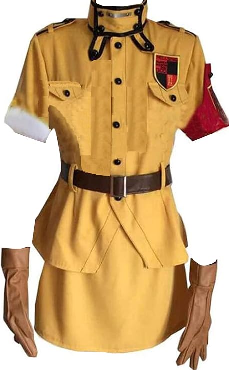 Anime Womens Costume Dress Cosplay Yellow Version Dress Costume Outfit Halloween