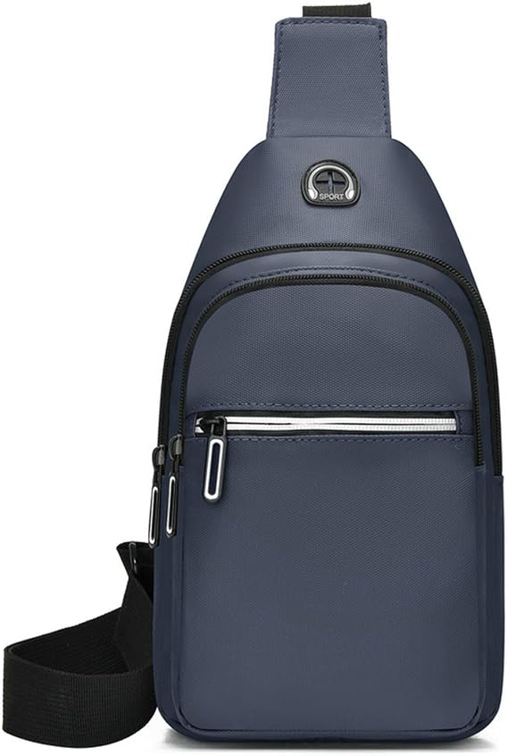 Bum Bag Men's Oxford Cloth Chest Bag, Crossbody Shoulder Backpack, Sports Waist -blue