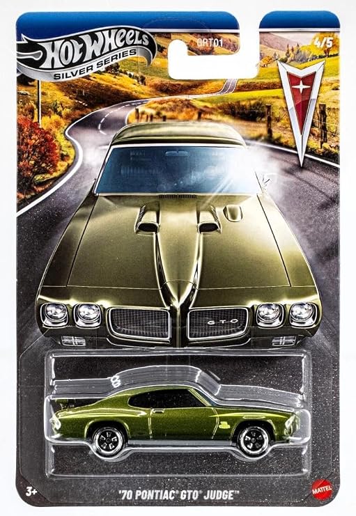 Hot Wheels Silver Series 1:64 Tekli Arabalar - 70 PONTIAC GTO JUDGE GRT01 - JKY13