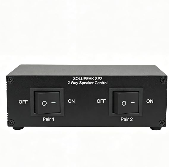 SP2 2 Zone Speaker Selector Switch Box, Passive Audio switcher