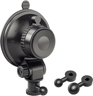 Universal Suction Cup Mount for Garmin Dash Cam Mount,Small Reusable Adjustable Angle Windshield Ball Mount for Garmin Mini2, Fit Dashcam 4547555765W67WMini 3X110X310Live,etc
