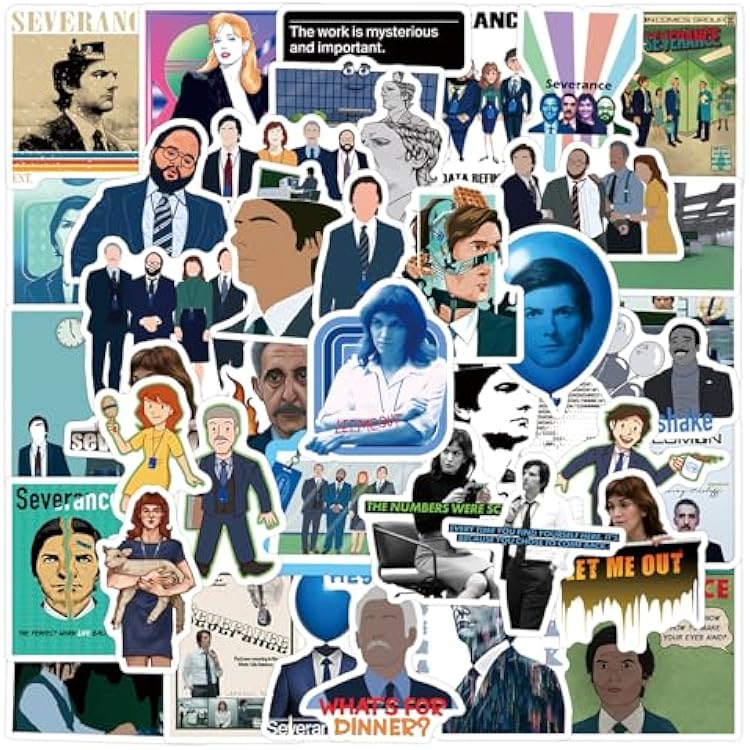 TV Series Sticker 50pcs Cool Stickers for Computers Laptop Skateboard Sticker for Teens Adults Laptop Skateboard Guitar Luggage Vinyl Decal Packs