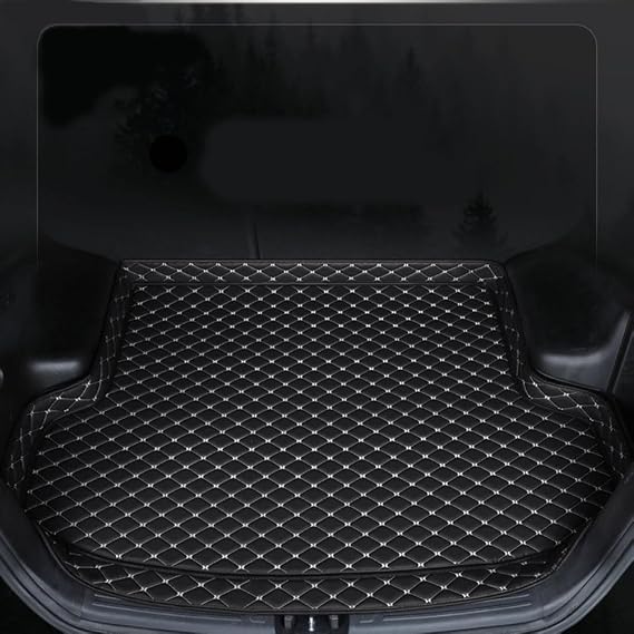 Car Boot Liners for Jaguar F-type Convertible 2017-2020, Customized Rear Trunk Mat Cargo Liners Carpet Luggage Mat Liner Protector Pad Accessories,Black-A