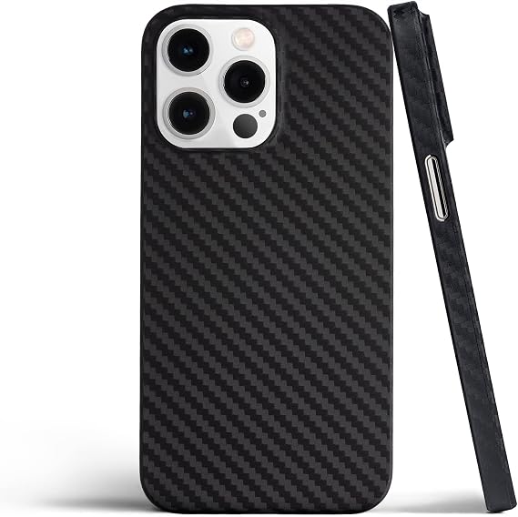 totallee Thin iPhone 14 Pro Case, Thinnest Ultra Slim Minimal Cover - for Apple iPhone 14 Pro (2022) (Carbon Fiber Pattern)