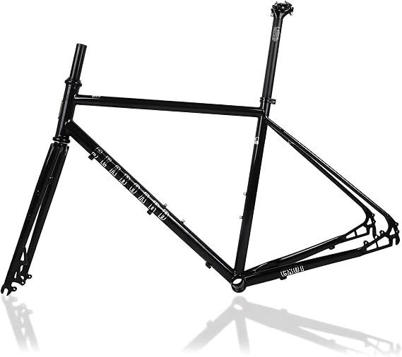 44cm/47cm/50cm/53cm/56cm 700C Road Bike Frameset Cr-mo Steel Quick Release 100/135mm Disc Brake Frame With Fork BSA BB68mm