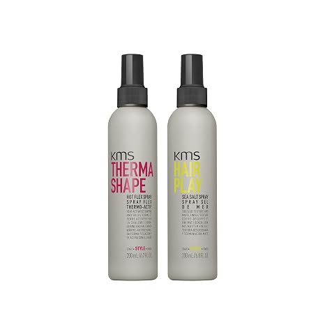 KMS THERMASHAPE Hot Flex Heat Styling Spray, 6.7 oz HAIRPLAY Sea Salt Spray, 6.7 oz