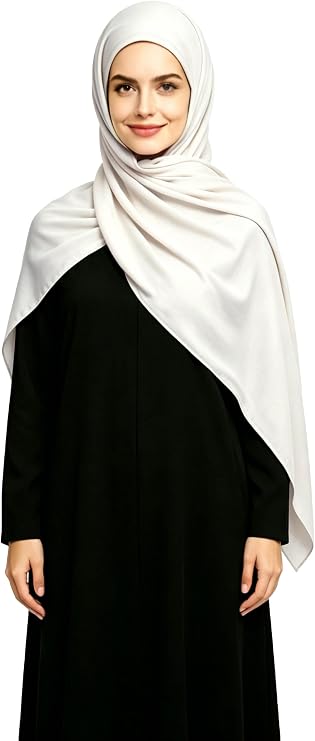 Lina & Lily Non-see-through Premium Jersey Maxi Hijab Head Scarf Wrap for Muslim Women