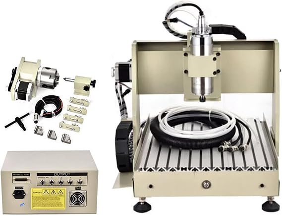 Engraving Router Machine 220V 4 Axis CNC 3040 Router Engraver 800W VFD Desktop Metal Wood Carving Milling Engraving Machine