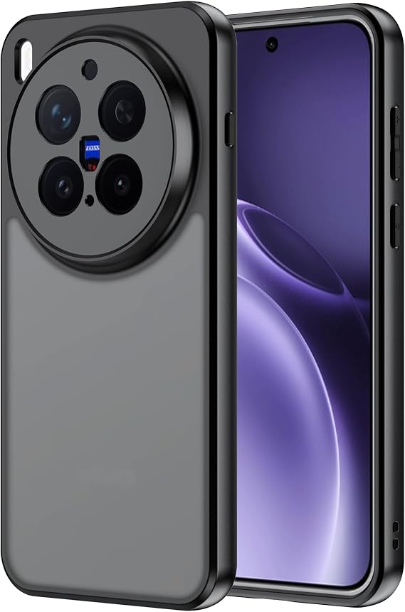 Hülle für Vivo X300 Pro 5G Case Handyhülle aus hartem PC-Material angenehm und glatt im Griff， sturzsicher stoßfest und gegen Fingerabdrücke -Transparent