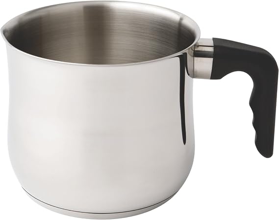 1020 Milk/Sauce/Boiling Pot with Bekalite Handle, Stainless Steel, Silver, 15 cm