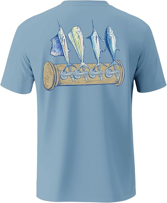 Palmyth Fishing Shirts for Men UPF 50+ Short Sleeve Quick-Dry T-Shirt