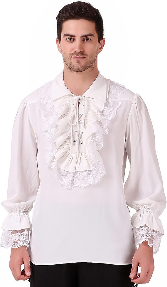 ThePirateDressing Pirate Gothic Renaissance Medieval Cosplay Costume Shirt