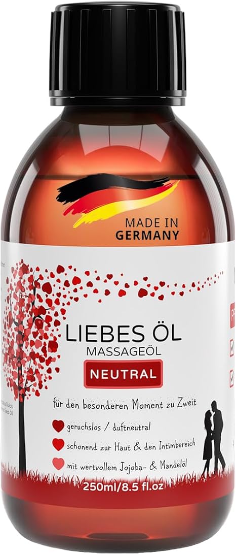 Massage Oil Love Oil for Erotic Massage Partner Massage Tantra 250 ml Nourishing Oil for Special Moments for Two