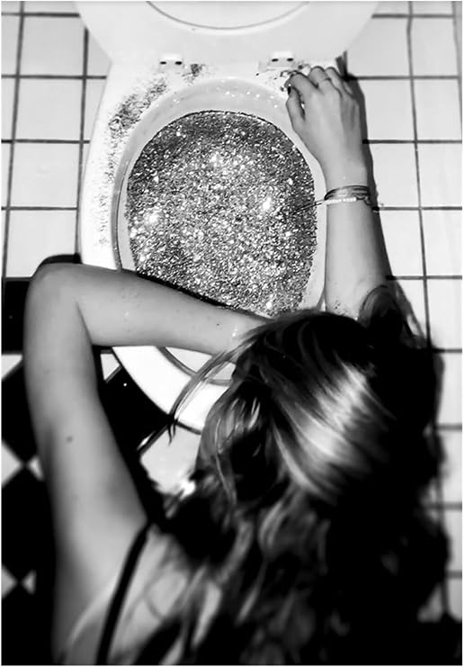 Posters Sexy Black And White Woman Poster And Print Canvas Painting Girl Body Art Wall Picture For Modern Bedroom Home Decor(2,20x30cm)