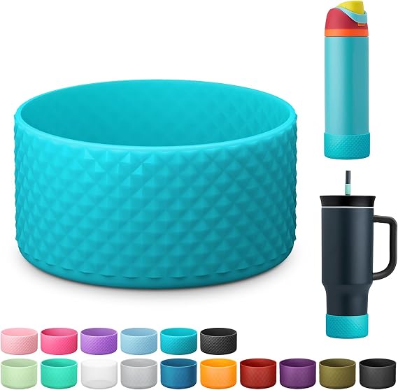 Noble Diamond Shaped Silicone Boot for Owala Water Bottle 24 oz 32 oz 40 oz, Anti-Slip Protective Sleeve for FreeSip/Twist/Flip Stainless Steel Water Bottles Accessories