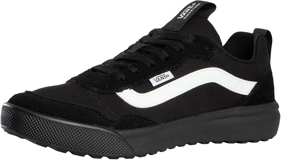 Vans Men's Range EXP Suede Trainers, Black/Black