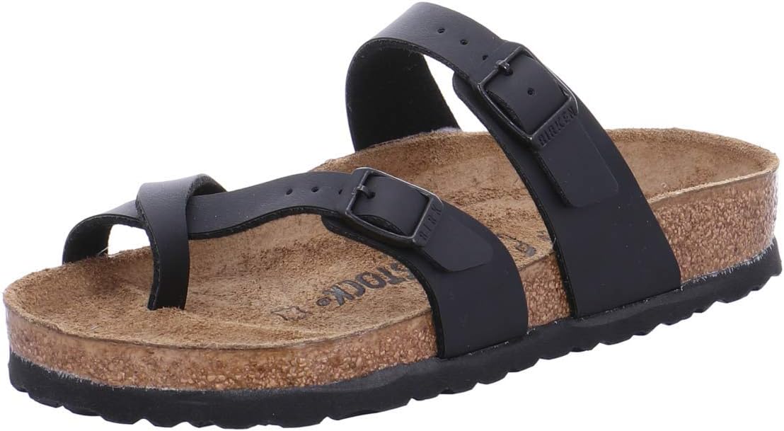 Birkenstock Women's Mayari Birko-Flor Sandal,Black,EU Size 39 / Women's US Size 8-8.5
