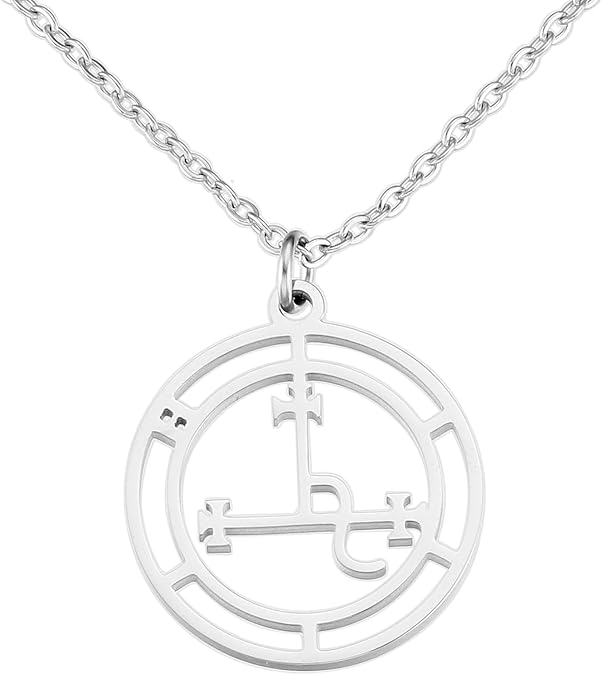 Sigil Of Lilith Necklace Gifts For Women Pagan Mythology Sigil Of Lucifer Necklaces Seal Of Lilith Necklace