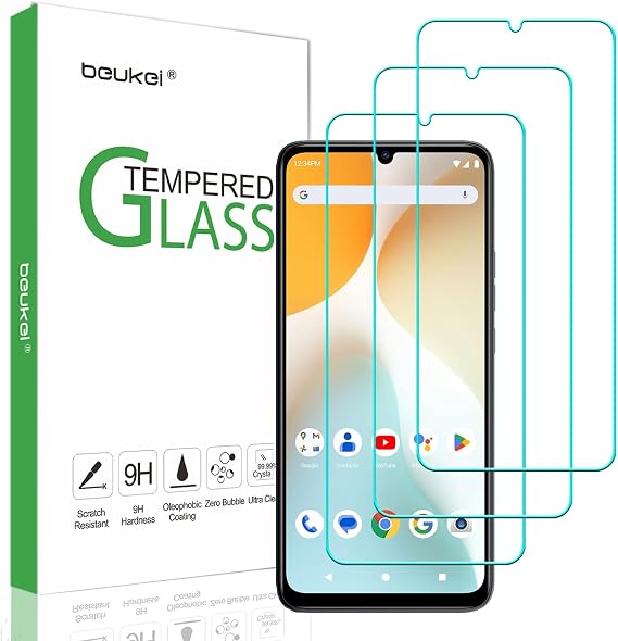 (3 Pack) Designed for BLU G44 / BLU G64 / BLU G64L Screen Protector Tempered Glass, 9H Hardness