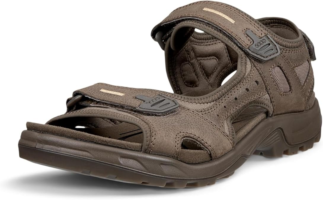 ECCO Mens 2026 Offroad Yucatan Lightweight Flexible Durable Leather Sandals