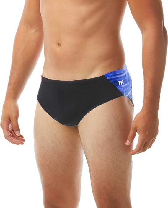 TYR Men's Castaway Racer Blue 34