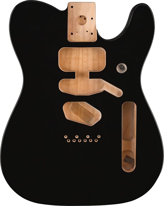 Fender Deluxe Series Telecaster Body, Alder, Black