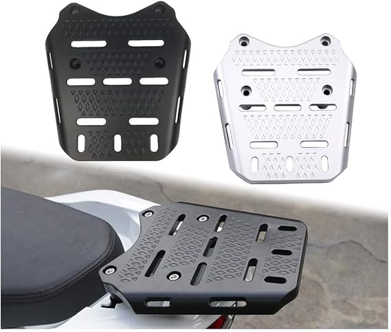 Modified PCX125 PCX150 PCX160 Rear Top Box Base Support Board Luggage Rack Cargo Carrier for pcx 125 150 160 14-20 2018 2019 2020 2021 (Black)