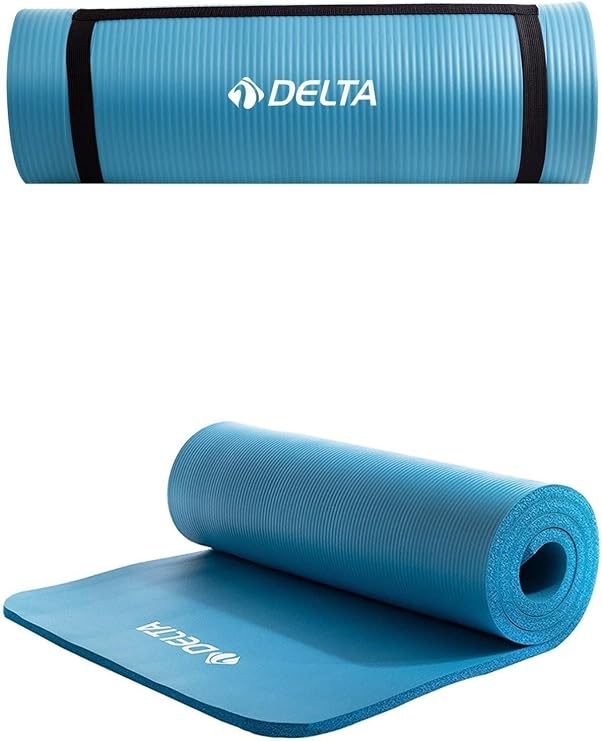 Delta Comfort Floor 15 MM Carrying Strap Pilates Cushion Yoga Mat, Lilac, 15 MM