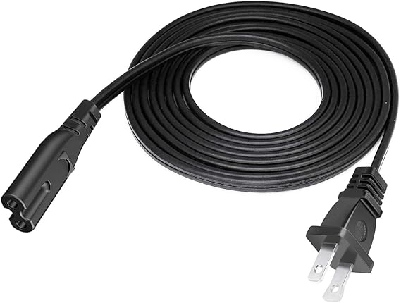 AC Power Cord for Sony PS5 / PS4 / PS4 Slim / PS3 Slim Console, 10FT Power Cable Replacement
